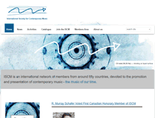 Tablet Screenshot of iscm.org